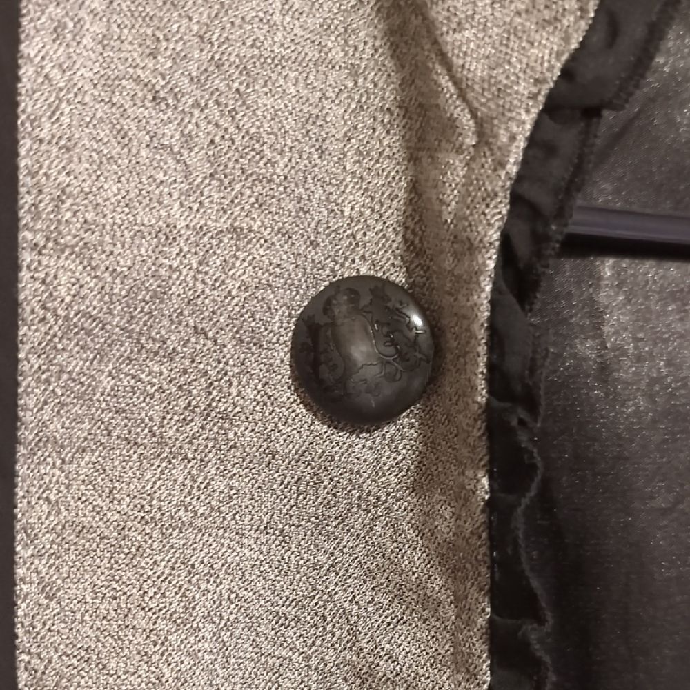 Stoosh Gray Women's Blazer With Black Accents - Picture 5 of 15